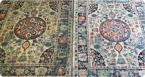 Rug cleaning before and after comparison 1