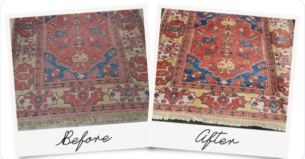Rug cleaning before and after comparison 5