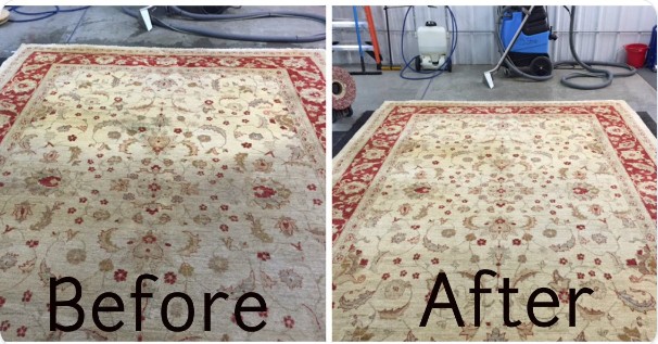 Rug cleaning before and after comparison 4