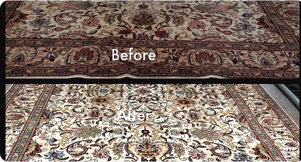 Rug cleaning before and after comparison 3